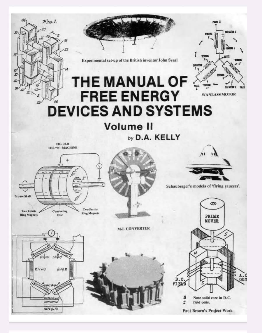 Manuál přístrojů a systémů na volnou energii. Odkaz v článku, kde si manuál můžete stáhnout (v&nbsp;angličtině).