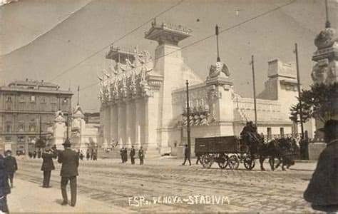 Janov (Genova), Itálie, 1914, tartarijská architektura,&nbsp;výstava.