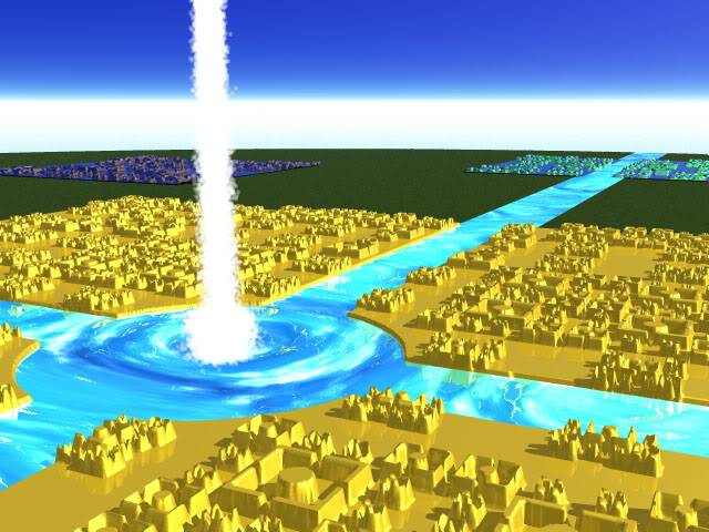 PROUDY VODY NAHORU I DOLŮ&nbsp;VESMÍREM